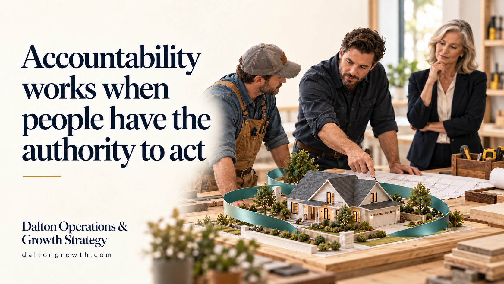 Accountability works when people have the authority to act