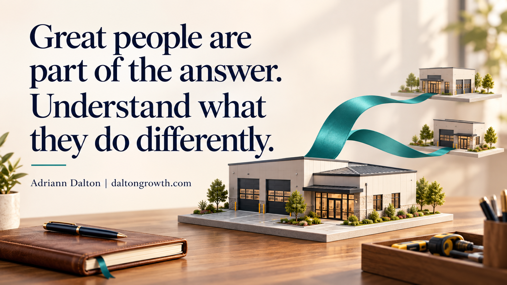 Great people are part of the answer. Understand what they do differently.